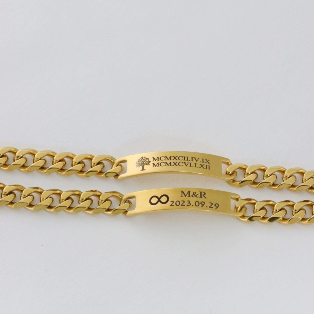 Personalized Men Engraved Bracelet