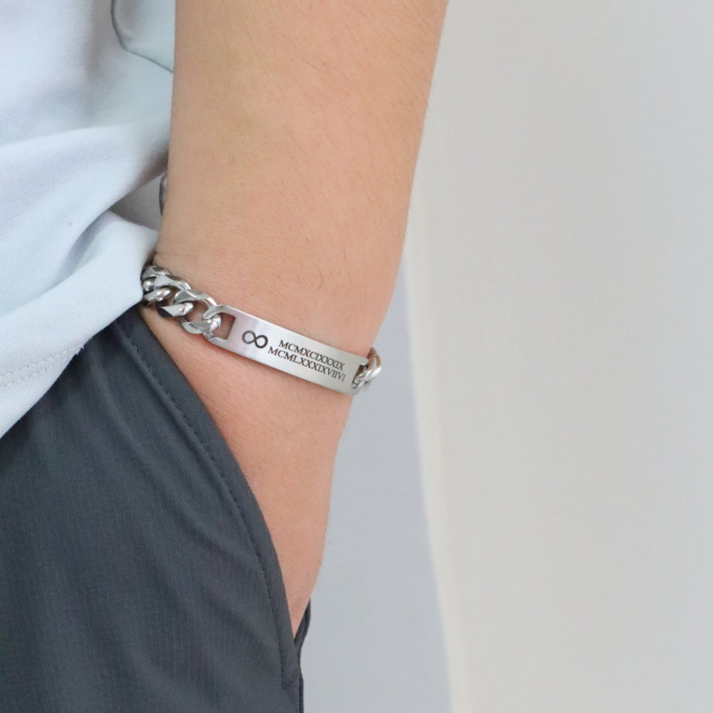 Personalized Men Engraved Bracelet